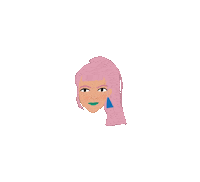 egatelier girl cool pink woman Sticker