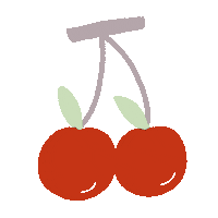 fruit cherry Sticker
