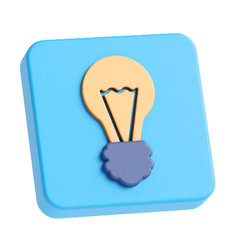 VismeApp idea startup lightbulb good idea Sticker