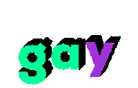 Gay Sticker by GIPHY Text