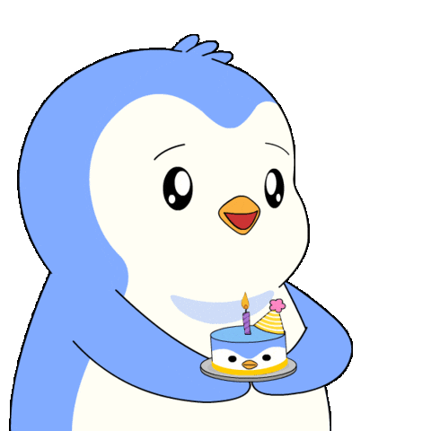 Happy Birthday Sticker by Pudgy Penguins