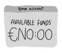 No Money Sticker by hephee