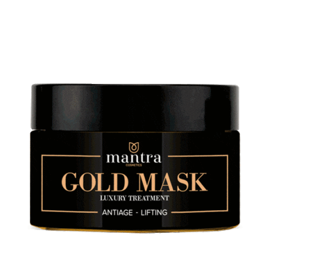 gold mask Sticker by Mantra Cosmetics