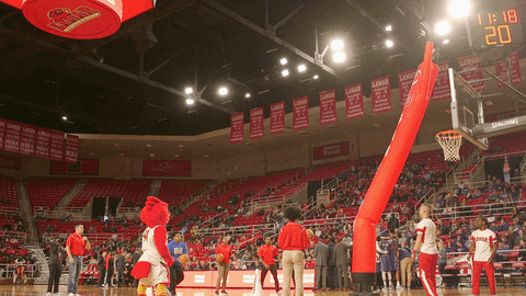 Big Red Basketball GIF by Lamar University