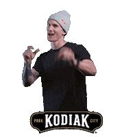 Skiing Finger Guns Sticker by Kodiak Cakes