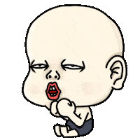 Sleepy Baby Sticker