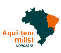 millsoficial mills mills nordeste mills região filiais mills Sticker