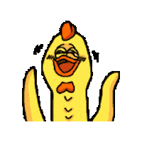 Chicken Gaga Sticker