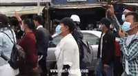 Tense Scenes in Myitkyina as Anti-Takeover Protesters Confronted by Military