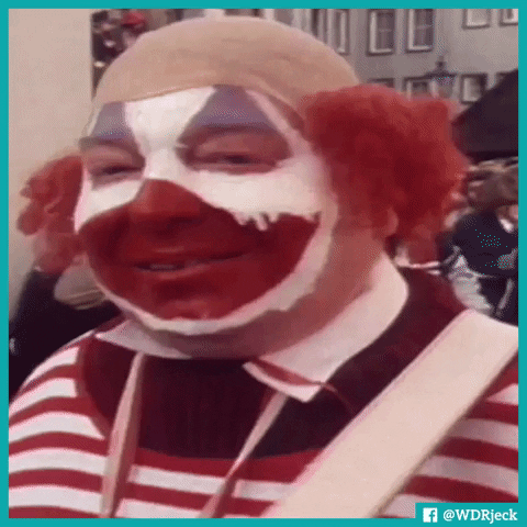 clown laughing GIF by WDR