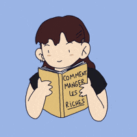 Manger Lire GIF by max contre-attaque