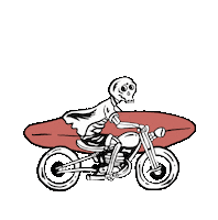 Harley Davidson Motorcycle Sticker by Motogarage Wynwood