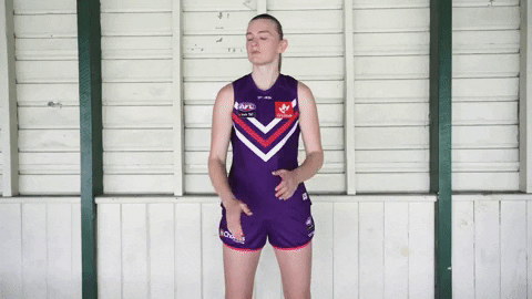 No Deal Strom GIF by Fremantle Dockers