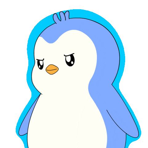 Penguin Glowing Sticker by Pudgy Penguins