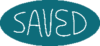 Saved Sticker by Slate Church