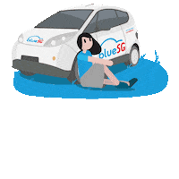 Car Rental Singapore Sticker by BlueSG