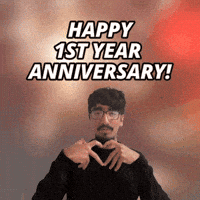 One Year Anniversary GIF