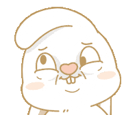 Bunny 呆 Sticker by EVANS艾特兔