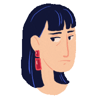 Sad Girl Sticker