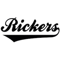 Black Rickers Sticker by Black Rickers Baseball Softball Club
