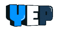 Oh Yeah Yes Sticker by Mat Voyce