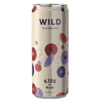 Kissofwine wild wine time canned wine italian wine Sticker