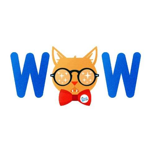 Cat Wow Sticker by labonnevue