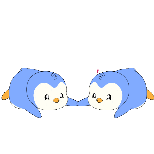 Happy I Love You Sticker by Pudgy Penguins