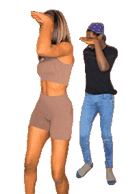 Happy Black Woman Sticker by takeepfit