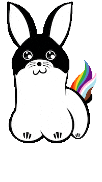 White Rabbit Love Sticker by CheckPoint Hannover