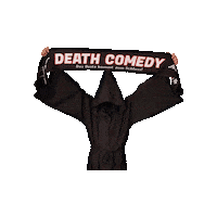 Scarf Reaper Sticker by deathcomedy