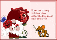 Violets Are Blue Gnome GIF