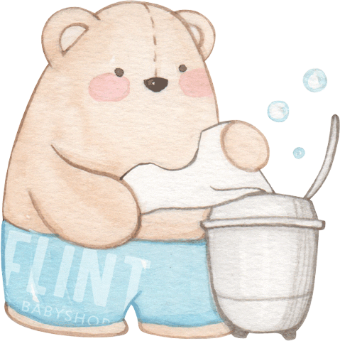 Bear Wash Sticker by flintbabyshop