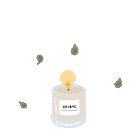 Candle Eucalyptus Sticker by Onecare Wellness
