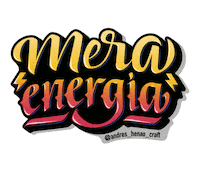 AndresCraft light energy lettering colombia Sticker