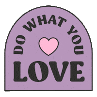 blocprint colorful colourful do what you love love your job Sticker