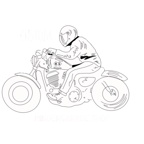 HiddenGarage design instagram italy motorcycle Sticker