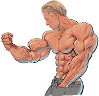 Workout Flexing Sticker