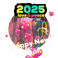 Happy New Year Love Sticker by KaoruHironaka