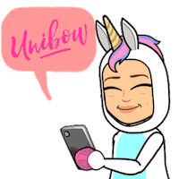 unicorn message Sticker by UnibowStore
