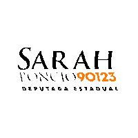 Sarah Poncio 90123 Deputada Estadual Sticker by sarahponcio90123