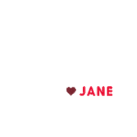 Heart Jane Sticker by jane.com