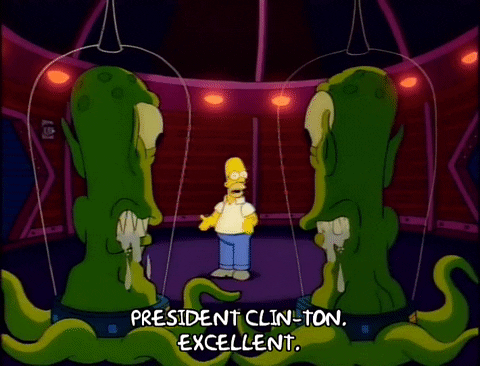 homer simpson aliens GIF