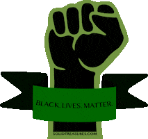 Black Lives Matter Racism Sticker by Solid Treasures