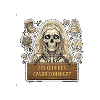 Skullcostume skull calavera boda esqueleto Sticker