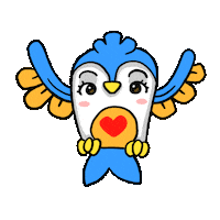 Bird Swallow Sticker by Garbi KW