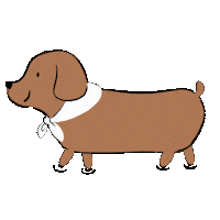 noond dog walking walk noond Sticker