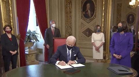 Joe Biden Inauguration GIF by GIPHY News