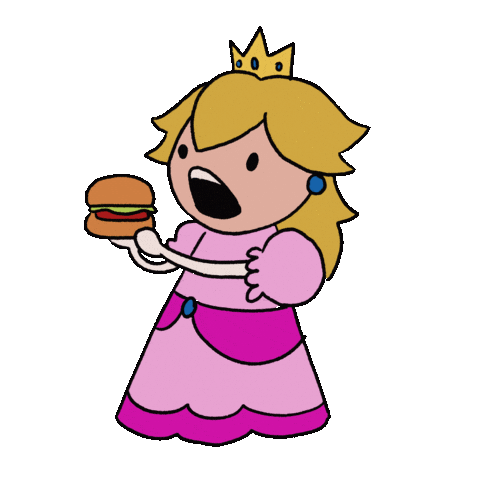 Eat Princess Peach Sticker