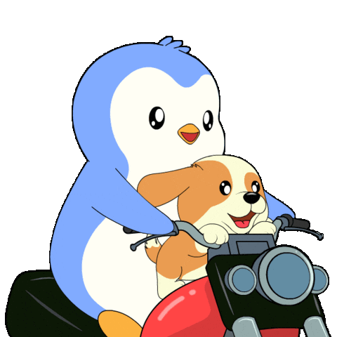 Happy Dog Sticker by Pudgy Penguins